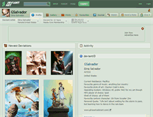 Tablet Screenshot of gsalvador.deviantart.com