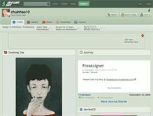 Tablet Screenshot of chuinhao10.deviantart.com