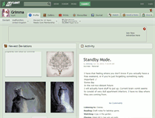 Tablet Screenshot of grimma.deviantart.com