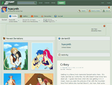 Tablet Screenshot of hyacynth.deviantart.com