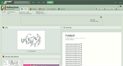 Desktop Screenshot of noponyzone.deviantart.com