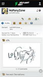 Mobile Screenshot of noponyzone.deviantart.com