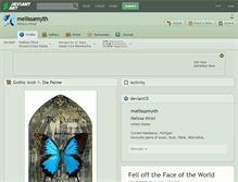 Tablet Screenshot of melissamyth.deviantart.com