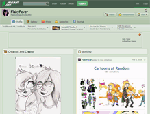 Tablet Screenshot of flakyfever.deviantart.com