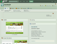 Tablet Screenshot of duendecito.deviantart.com