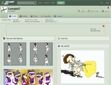 Tablet Screenshot of conradost.deviantart.com
