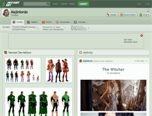 Tablet Screenshot of majinlordx.deviantart.com