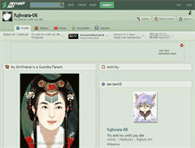 Tablet Screenshot of fujiwara-08.deviantart.com