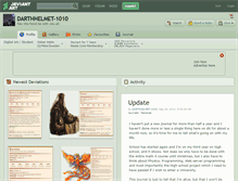 Tablet Screenshot of darthhelmet-1010.deviantart.com