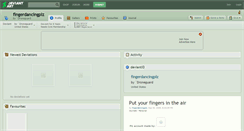 Desktop Screenshot of fingerdancingplz.deviantart.com