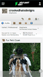 Mobile Screenshot of crookedhalodesigns.deviantart.com