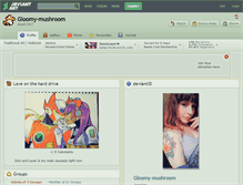 Tablet Screenshot of gloomy-mushroom.deviantart.com