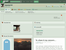 Tablet Screenshot of intertet101.deviantart.com