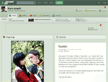 Tablet Screenshot of kuro-arashi.deviantart.com