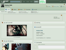 Tablet Screenshot of mossy-666.deviantart.com