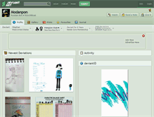 Tablet Screenshot of modanpon.deviantart.com