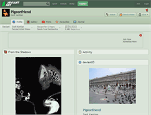 Tablet Screenshot of pigeonfriend.deviantart.com