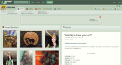 Desktop Screenshot of callyrose.deviantart.com