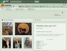 Tablet Screenshot of callyrose.deviantart.com