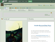 Tablet Screenshot of fluorinespark.deviantart.com