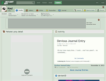 Tablet Screenshot of koul.deviantart.com