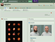 Tablet Screenshot of mightydeez.deviantart.com