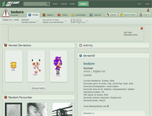 Tablet Screenshot of bedsore.deviantart.com