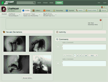 Tablet Screenshot of lisameyer.deviantart.com