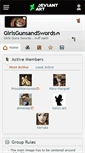 Mobile Screenshot of girlsgunsandswords.deviantart.com