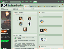 Tablet Screenshot of girlsgunsandswords.deviantart.com