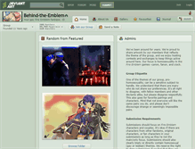 Tablet Screenshot of behind-the-emblem.deviantart.com