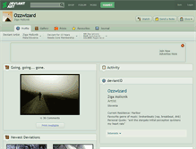 Tablet Screenshot of ozzwizard.deviantart.com