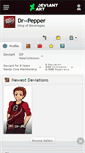 Mobile Screenshot of dr--pepper.deviantart.com
