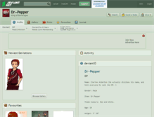 Tablet Screenshot of dr--pepper.deviantart.com