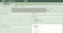Desktop Screenshot of eloquentart.deviantart.com