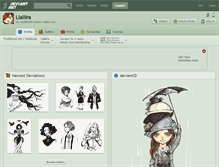 Tablet Screenshot of llallira.deviantart.com