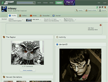 Tablet Screenshot of milesey.deviantart.com