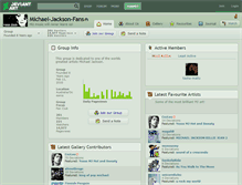 Tablet Screenshot of michael-jackson-fans.deviantart.com