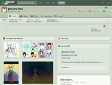 Tablet Screenshot of gintama-fans.deviantart.com