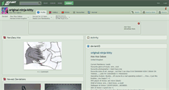 Desktop Screenshot of original-ninja-kitty.deviantart.com