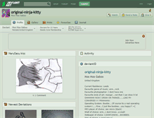 Tablet Screenshot of original-ninja-kitty.deviantart.com
