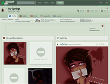 Tablet Screenshot of ivy-springs.deviantart.com