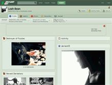 Tablet Screenshot of leah-bean.deviantart.com