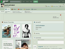 Tablet Screenshot of carol-animaker.deviantart.com