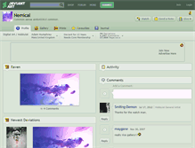 Tablet Screenshot of nemical.deviantart.com