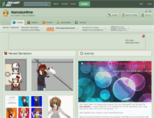 Tablet Screenshot of momokohime.deviantart.com