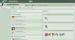 Desktop Screenshot of my-little-ask-pony.deviantart.com