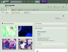 Tablet Screenshot of mirror-gender.deviantart.com