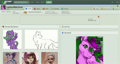 Desktop Screenshot of luckylittleclover.deviantart.com