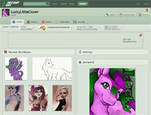 Tablet Screenshot of luckylittleclover.deviantart.com